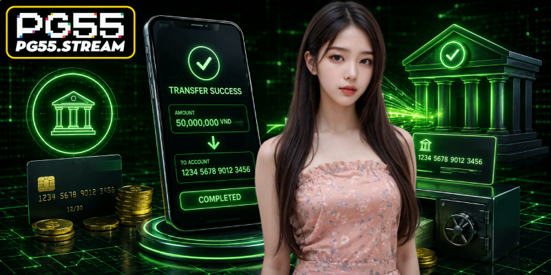 Rút Tiền PG55 – Hướng Dẫn Nhận Tiền Về Ngân Hàng Nhanh