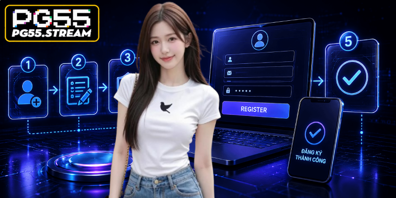 Tạo tài khoản nhanh chóng để truy cập kho game và dịch vụ